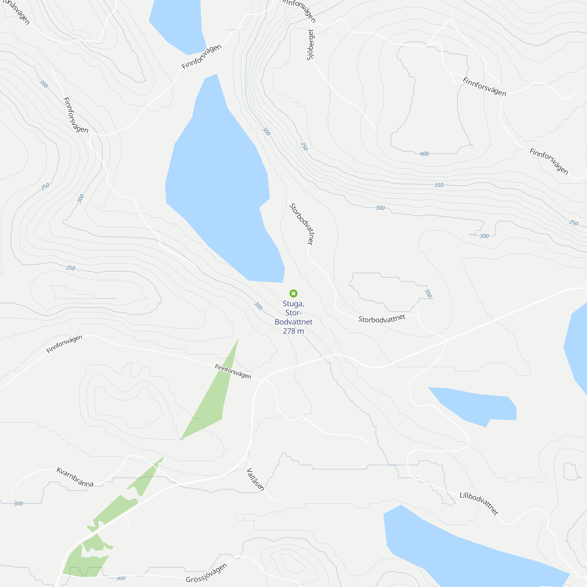 Stuga, Stor-Bodvattnet map
