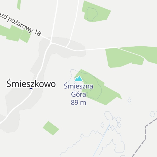 Map of Śmieszna Góra