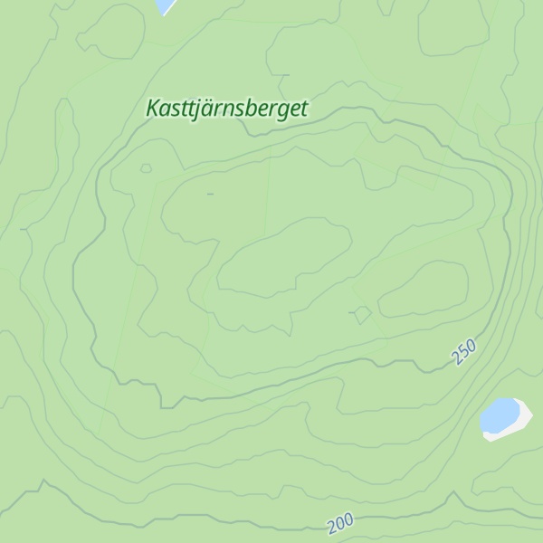 Map of Kasttjärnsberget
