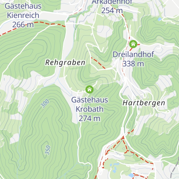 Map of Gästehaus Krobath