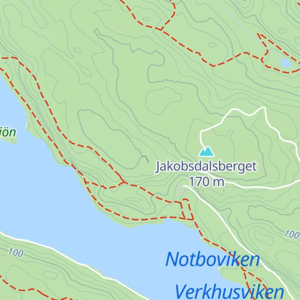Map of Skåpberget
