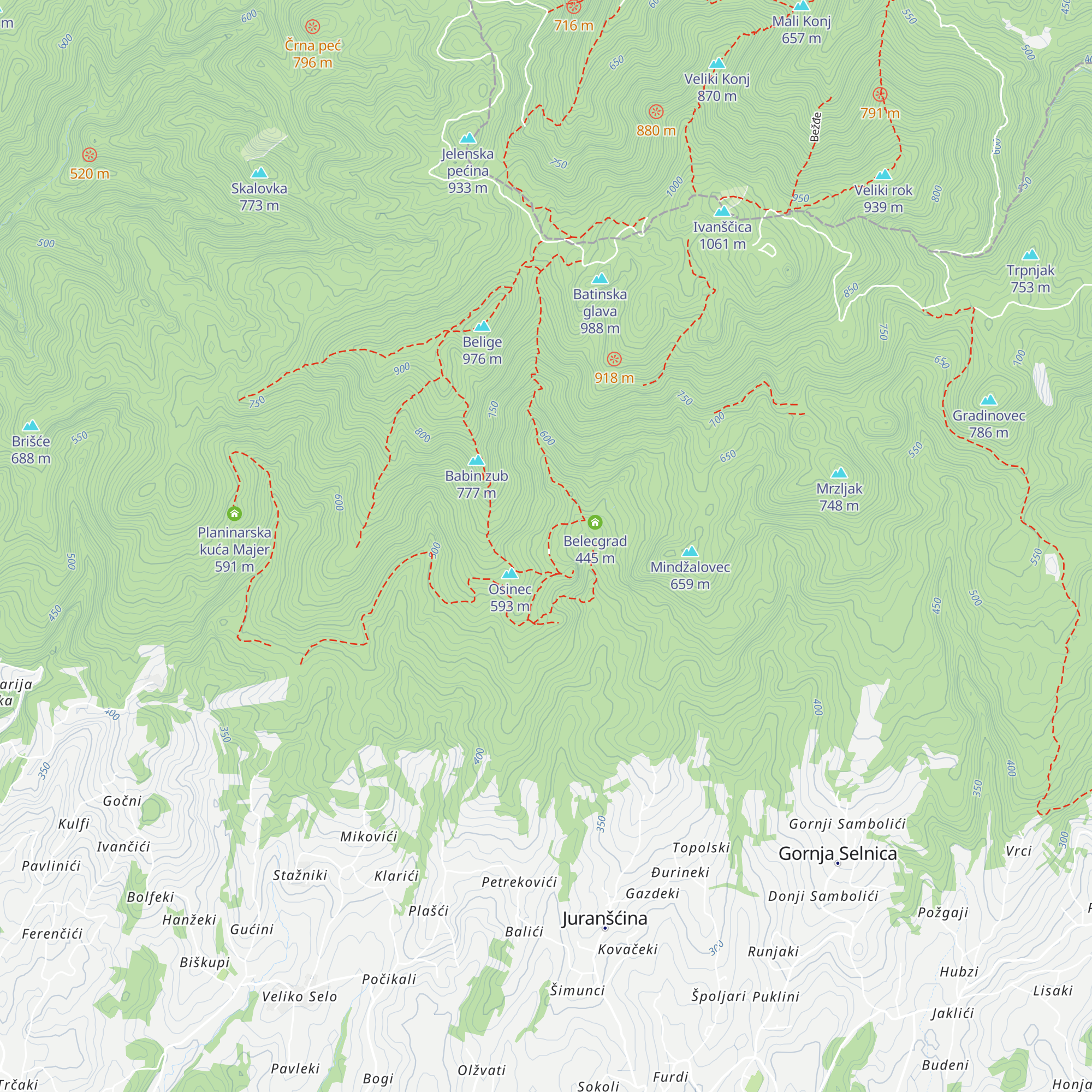 Lovački dom map