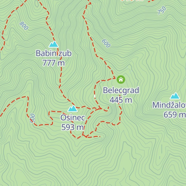 Map of Lovački dom