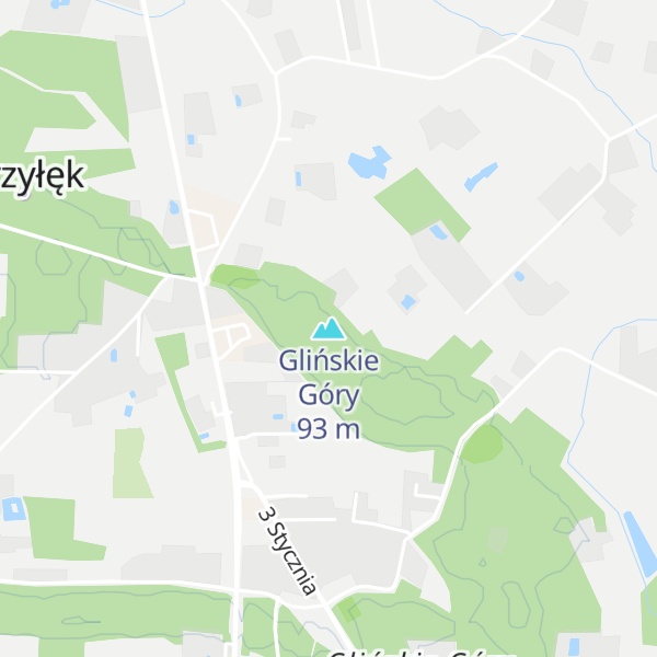 Map of Glińskie Góry