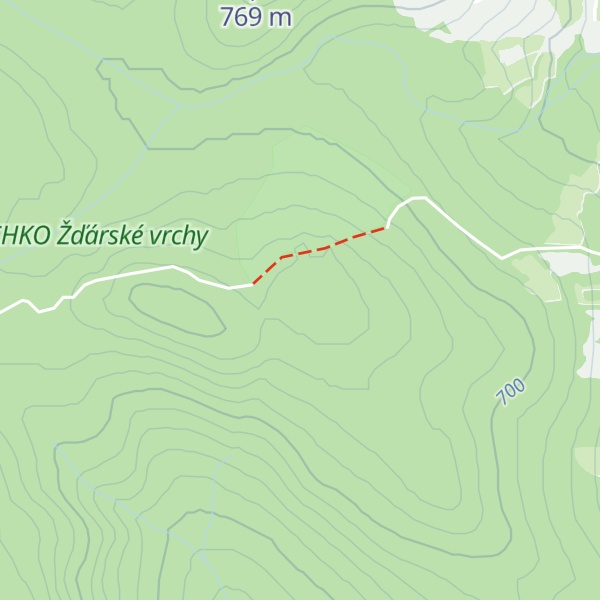 Map of Rybenské Perničky