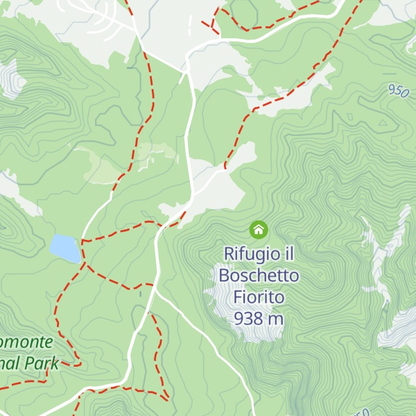 Map of Timpa Della Donna