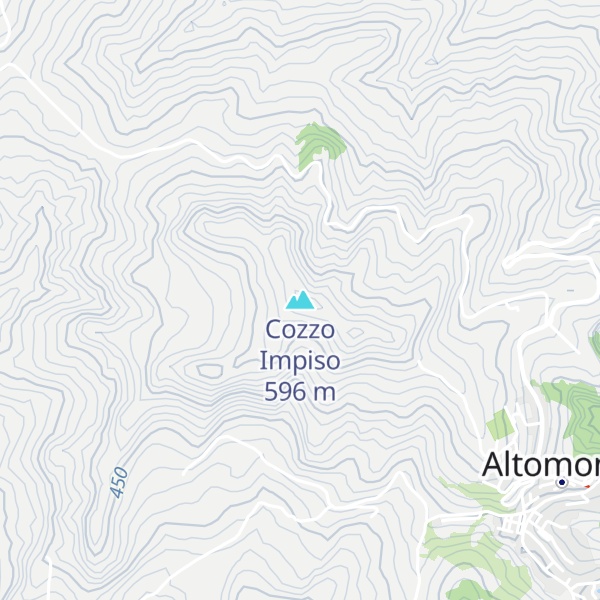 Map of Cozzo Impiso