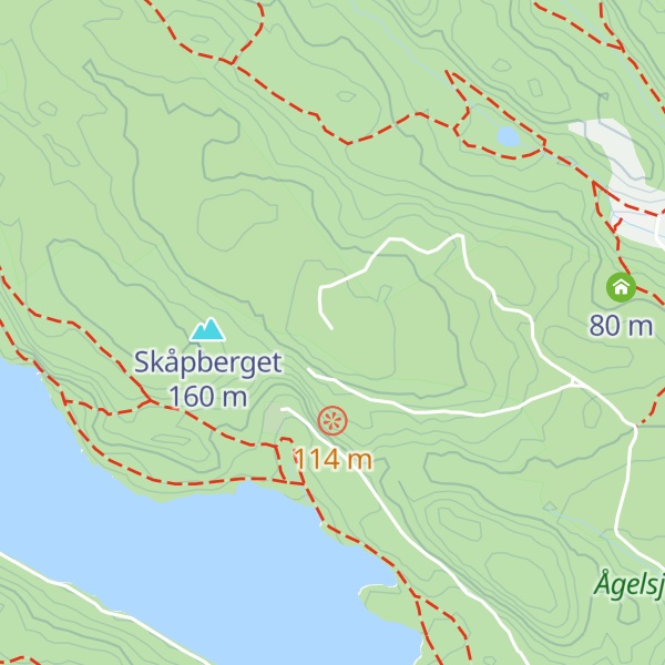 Map of Jakobsdalsberget