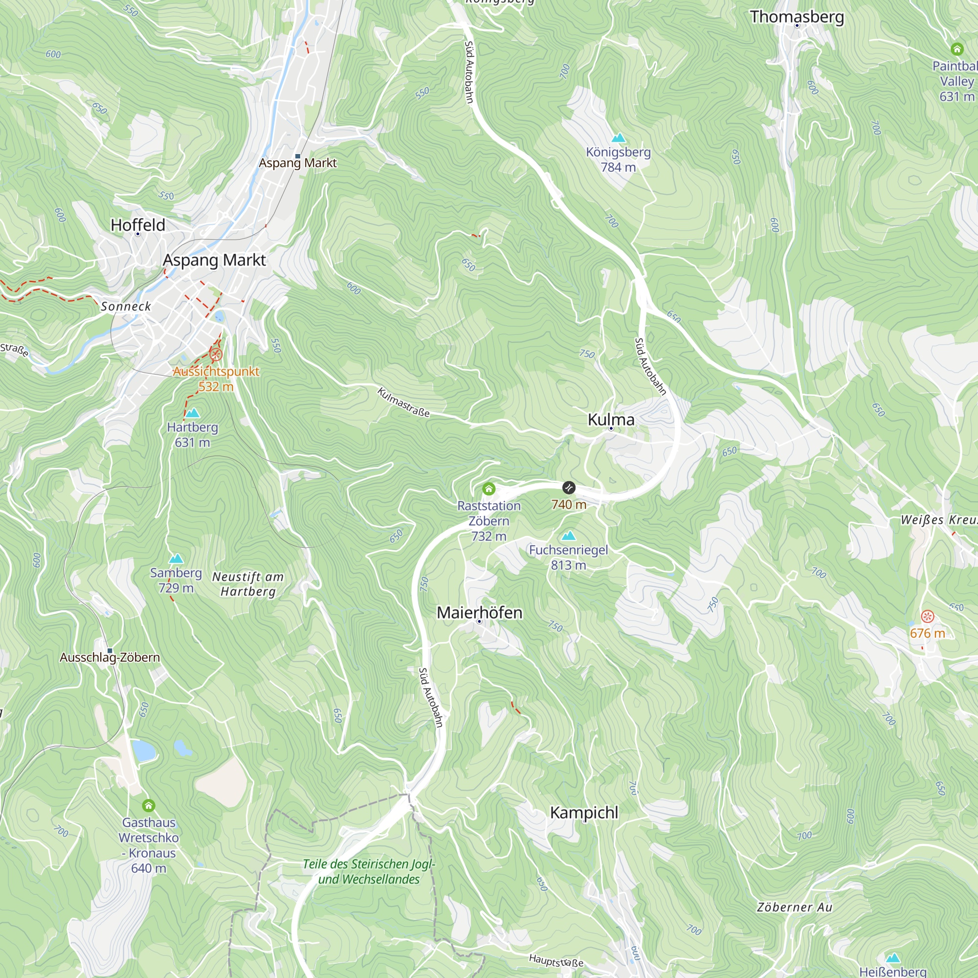 Raststation Zöbern map