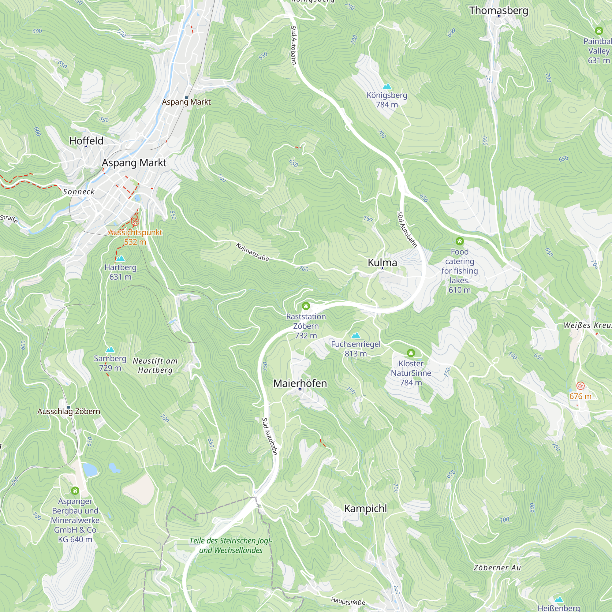 Raststation Zöbern map