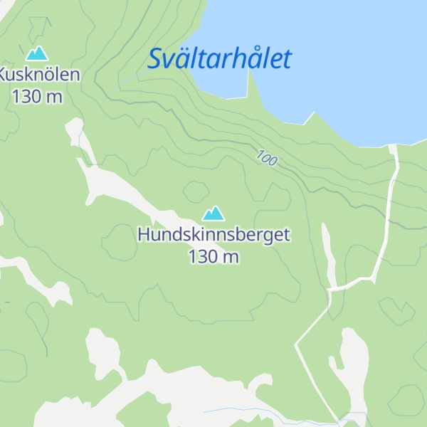 Map of Hundskinnsberget