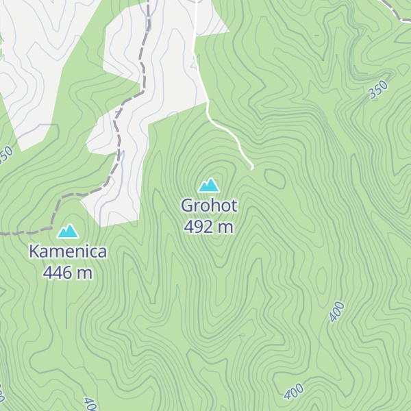Map of Planinarska kuća Grohot