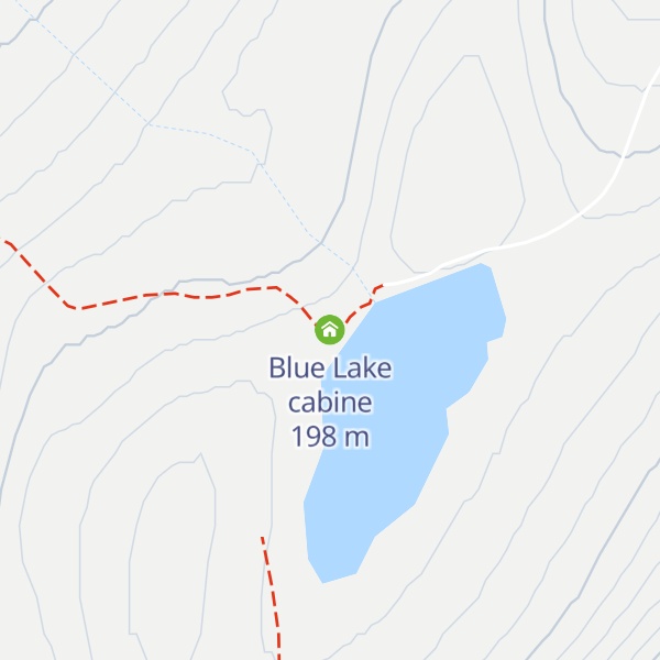 Map of Blue Lake cabine