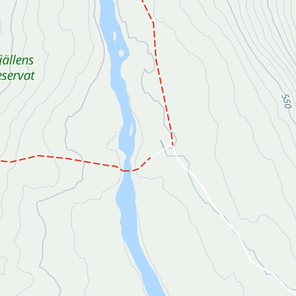 Map of Rävfallsstugan