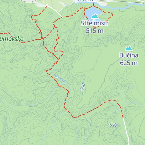 Map of Polední
