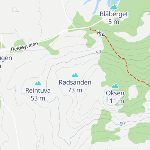 Map of Rødsanden