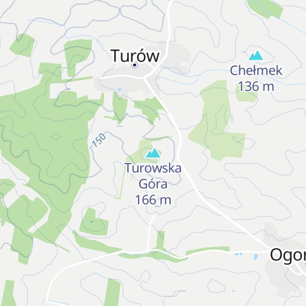 Map of Turowska Góra