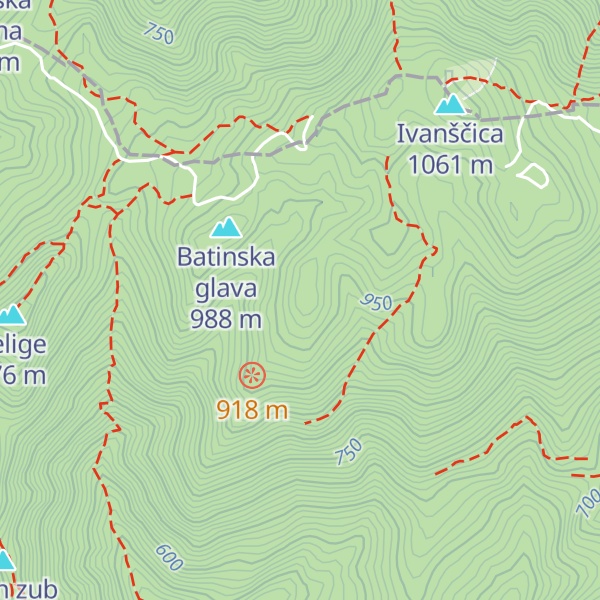 Map of Hanjžica