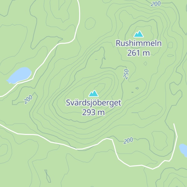Map of Svärdsjöberget