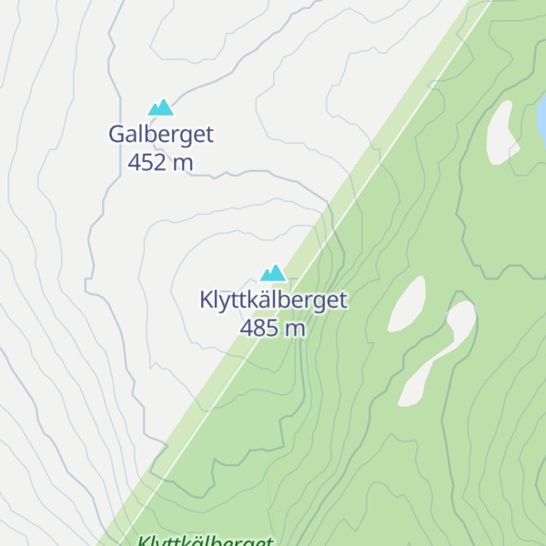 Map of Klyttkälberget