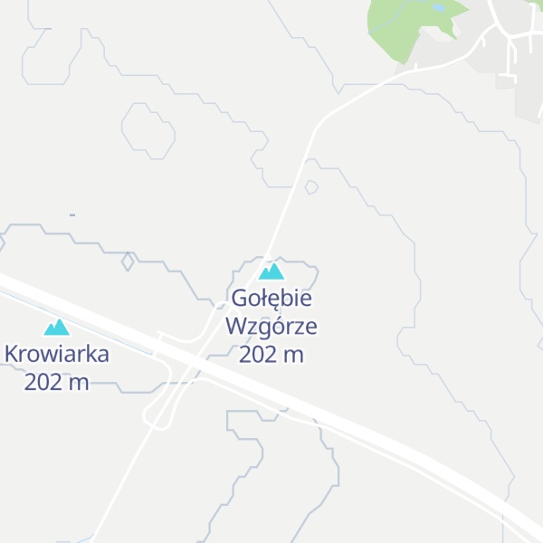 Map of Gołębie Wzgórze