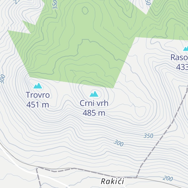 Map of Crni vrh