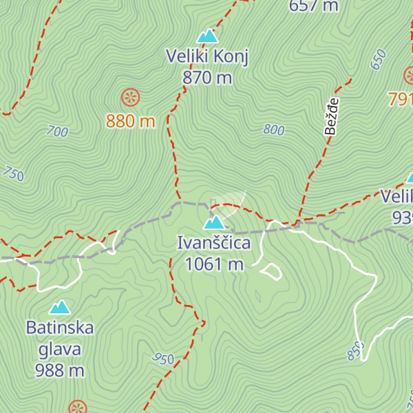Map of Francekovo sklonište
