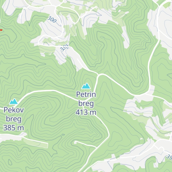Map of Petrin breg
