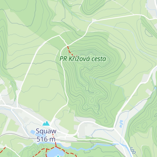 Map of Okenní
