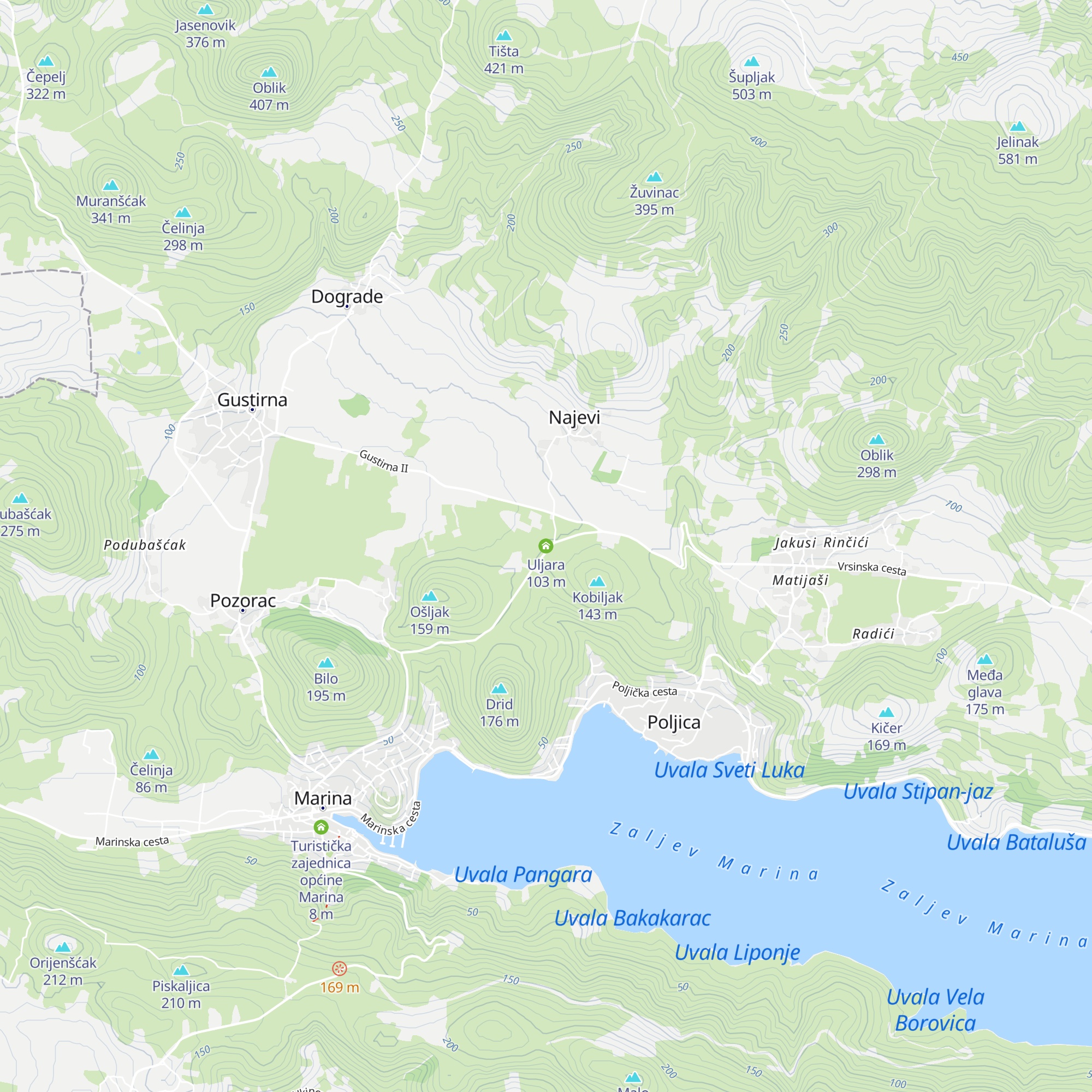 Uljara map