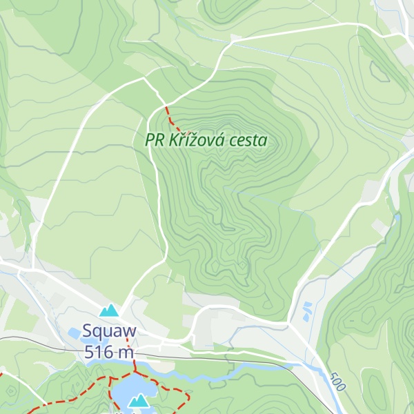Map of Křížákový Pete