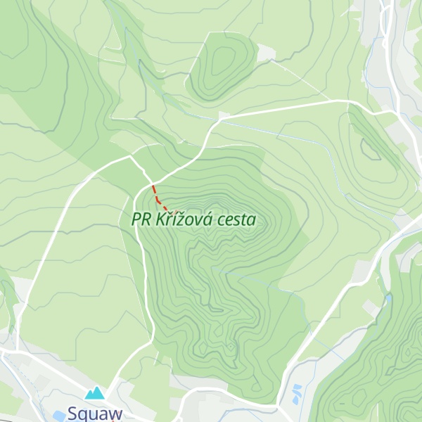 Map of Křížový vrch