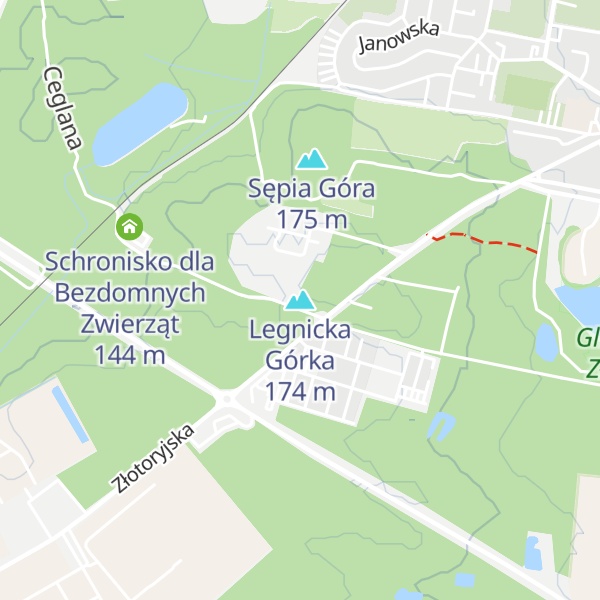 Map of Legnicka Górka