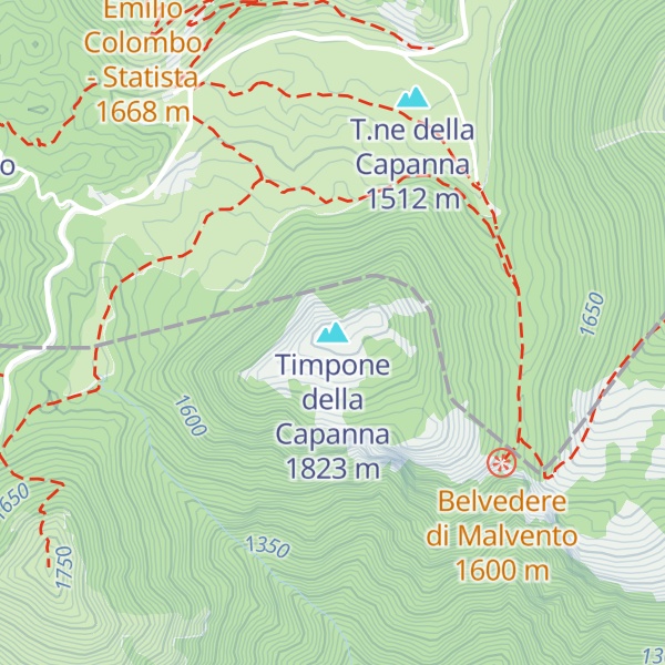 Map of Timpone della Capanna