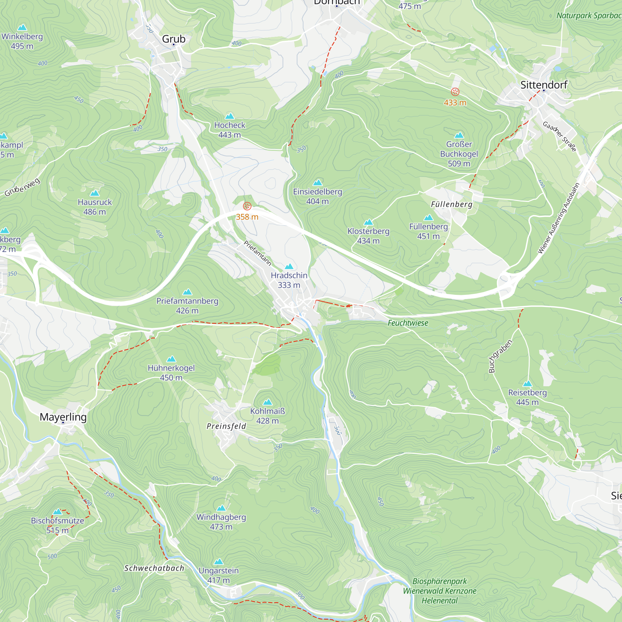 Reception and Visitor Information map