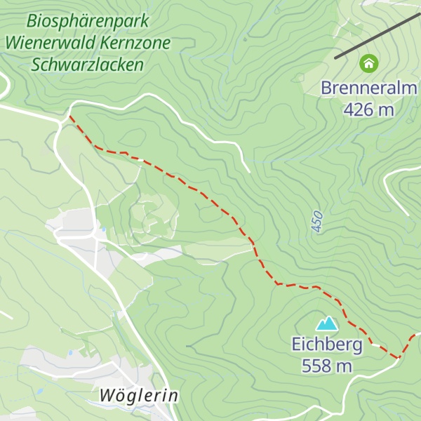 Map of Vorderer Wöglerberg