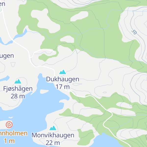 Map of Kjerråkerhaugen