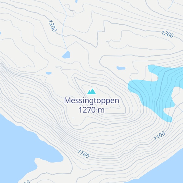 Map of Messingtoppen