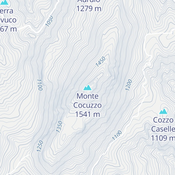 Map of Monte Cocuzzo