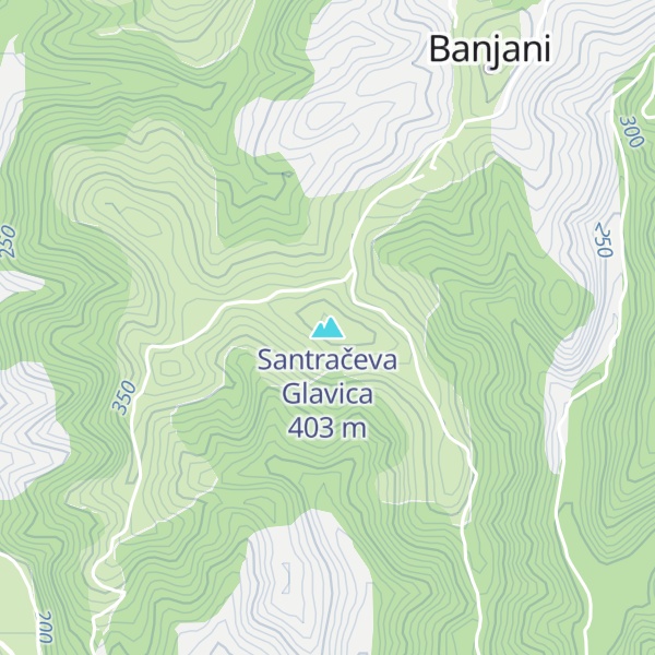 Map of Santračeva Glavica