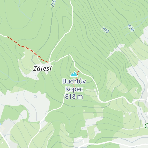 Map of Buchtův Kopec