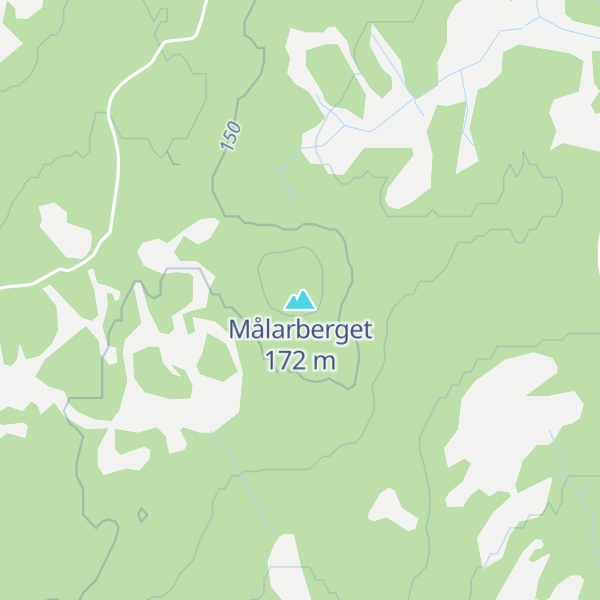 Map of Målarberget