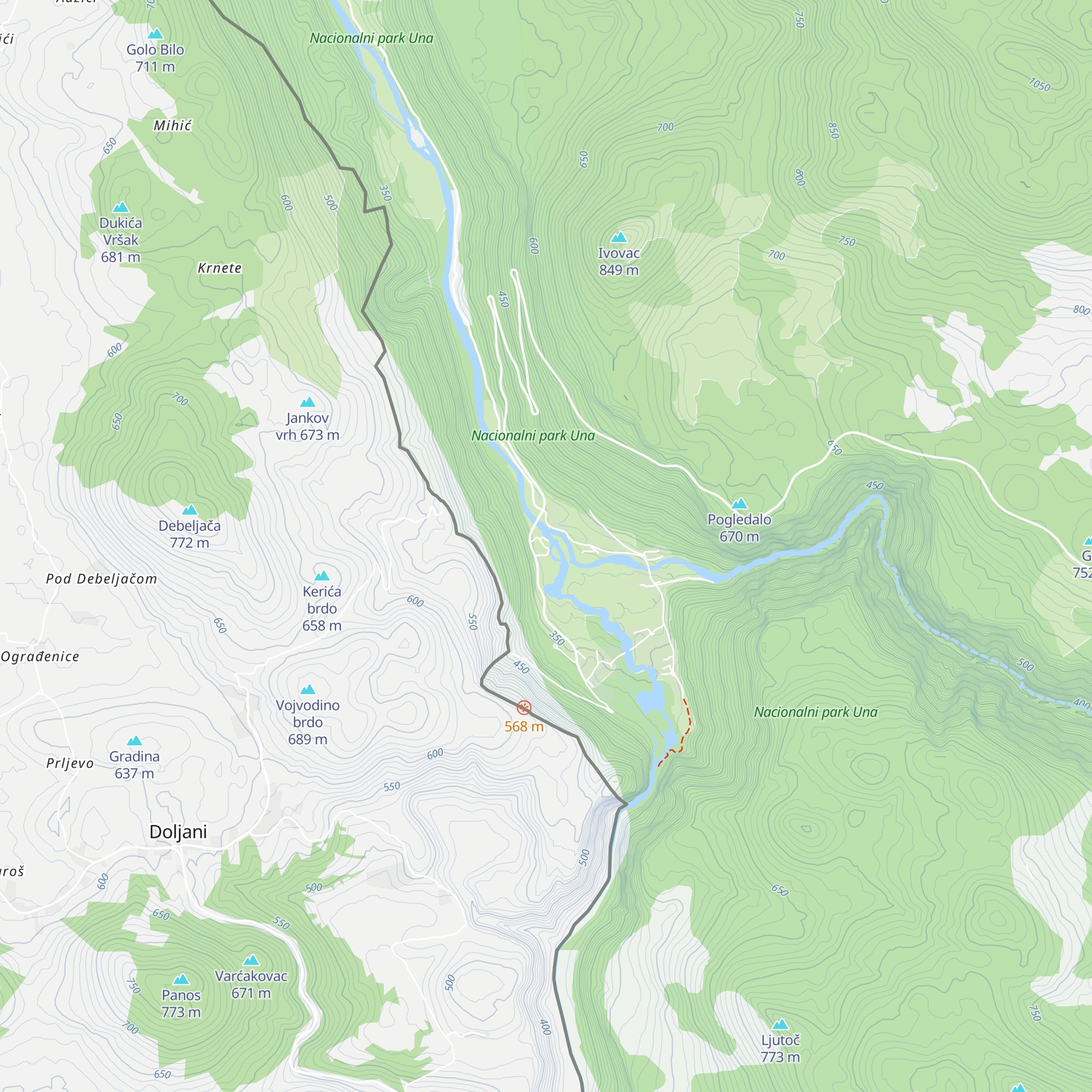 Mlinarev San map