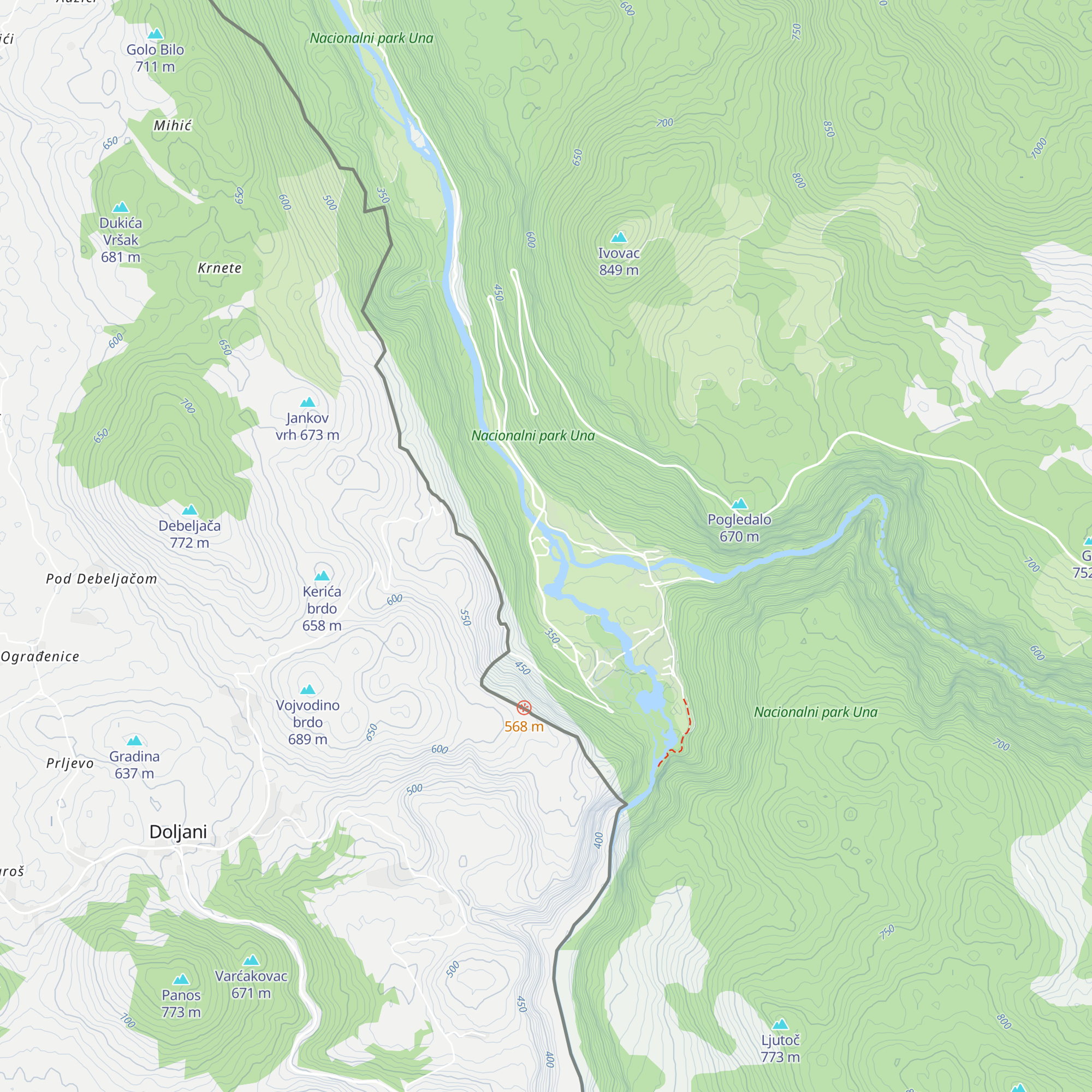 Mlinarev San map
