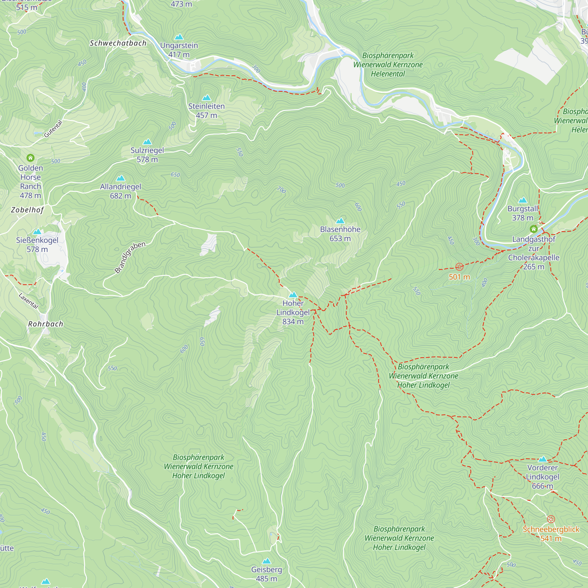 Schutzhaus Eisernes Tor map