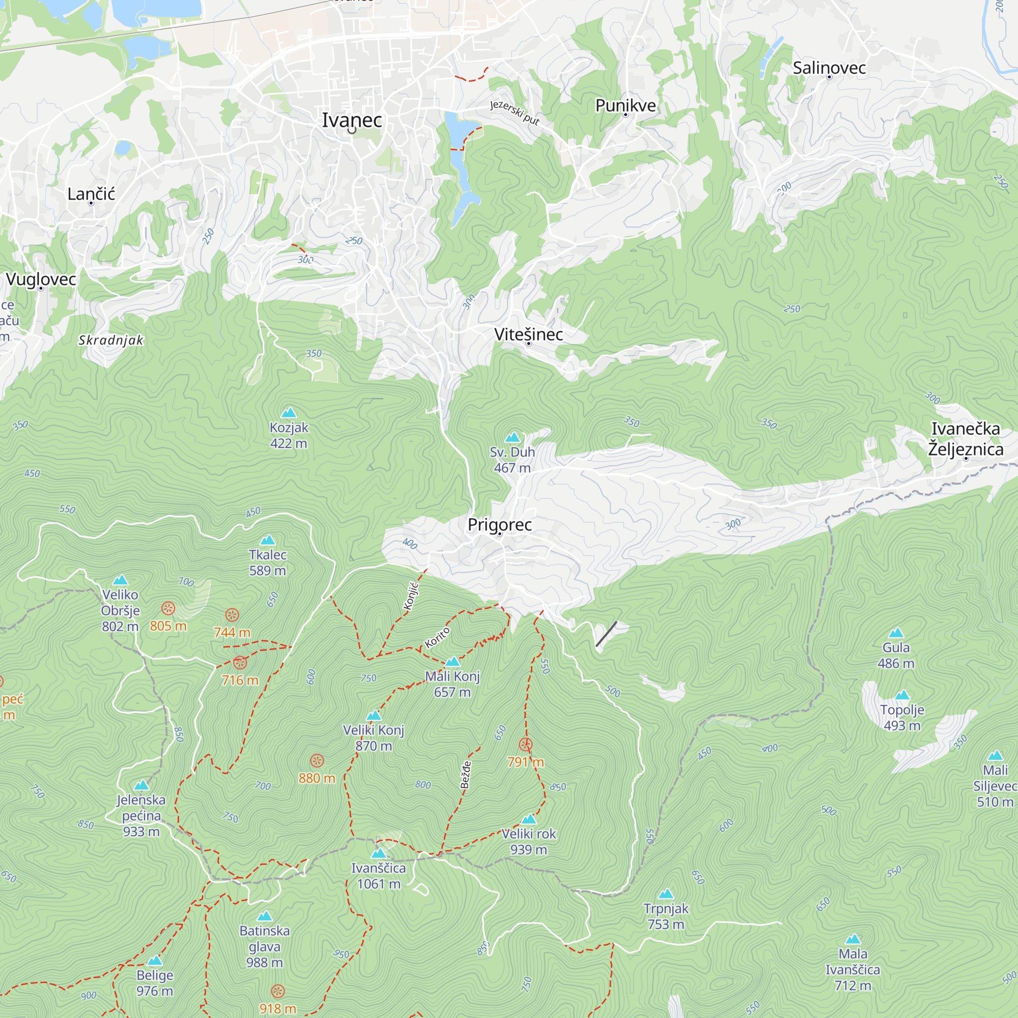 Područna škola Prigorec map