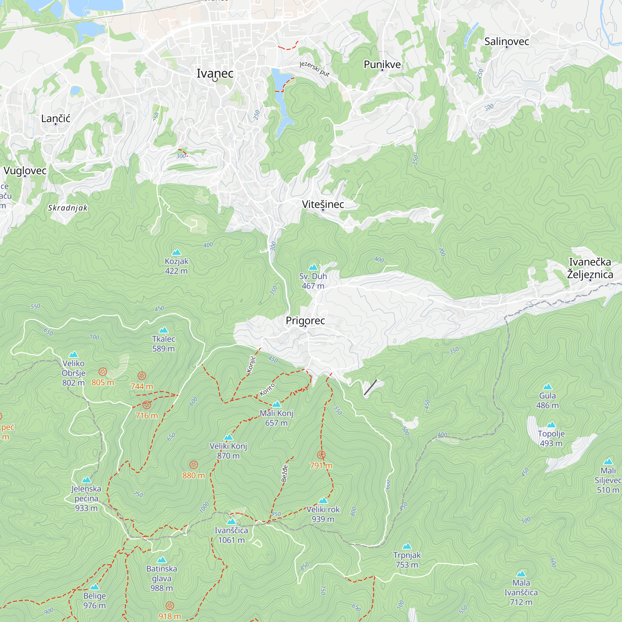 Područna škola Prigorec map