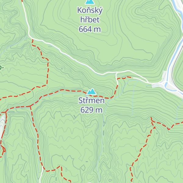 Map of Střmen