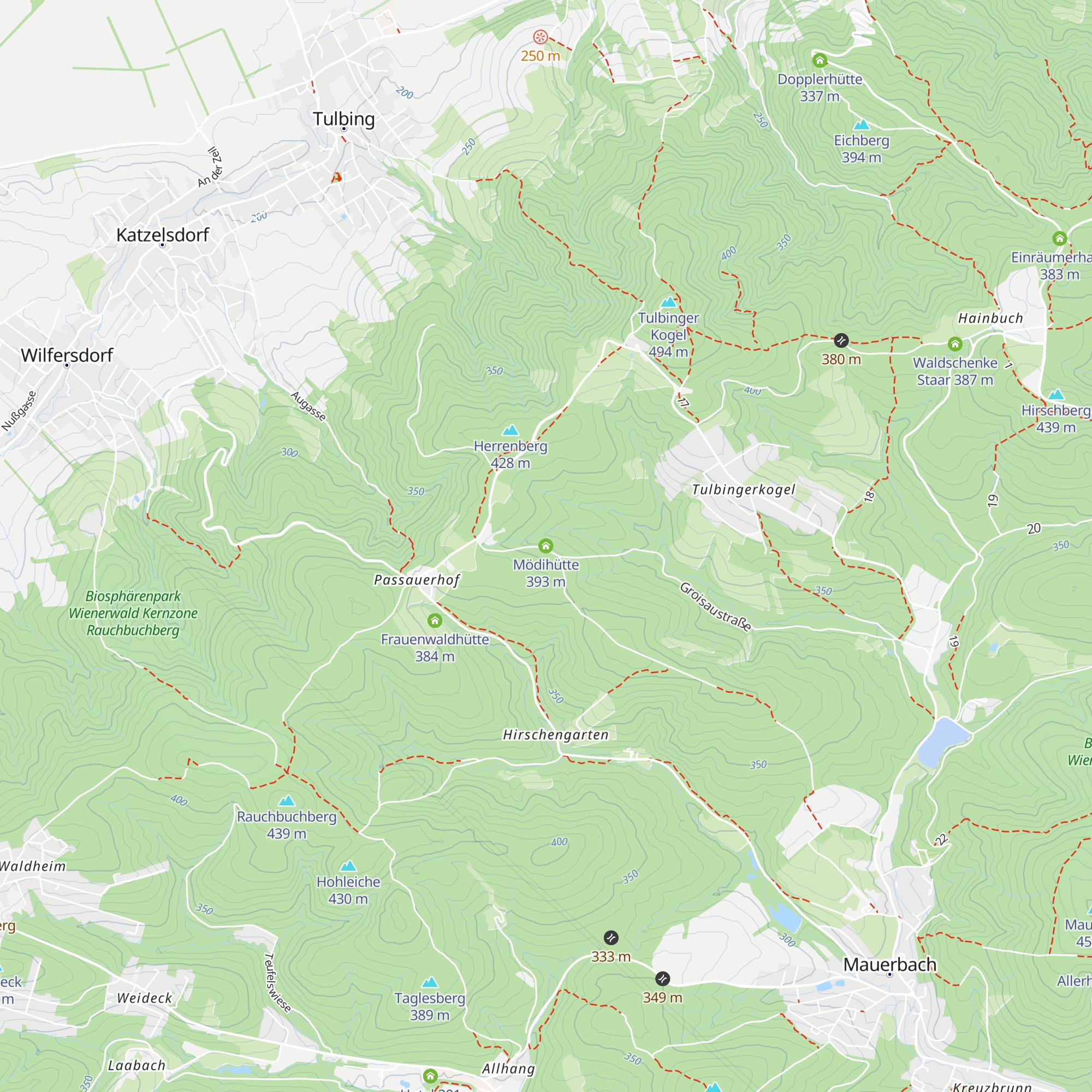 Mödihütte map