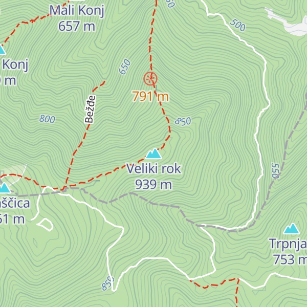Map of Veliki rok